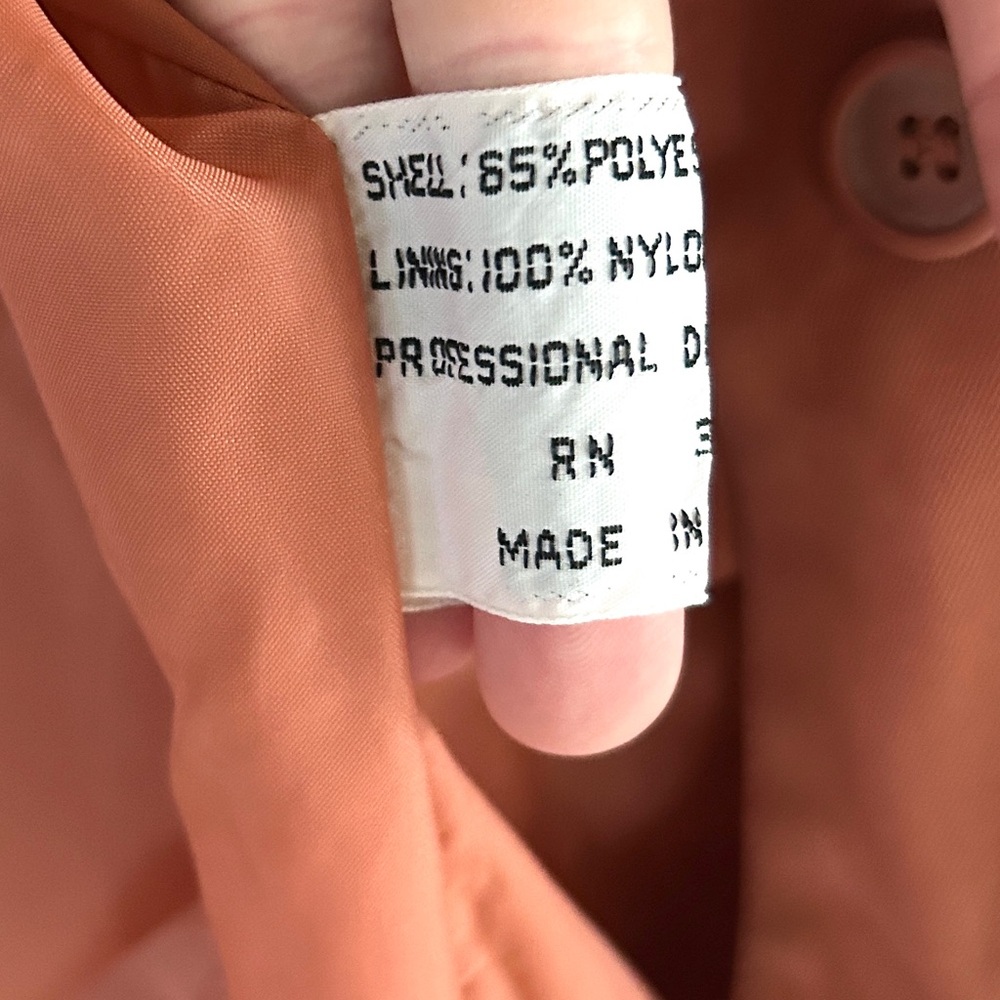 VINTAGE PBD INTERNATIONAL 90s Rust Belted Trench Coat Dress Parisian Retro Small - Picture 12 of 13